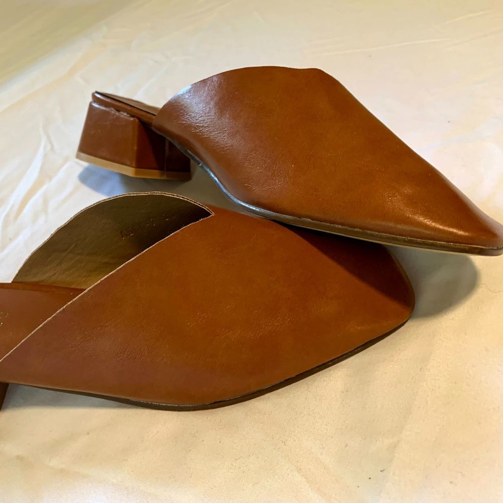 NEVER WORN - Awoke Vintage Brown Leather Mule